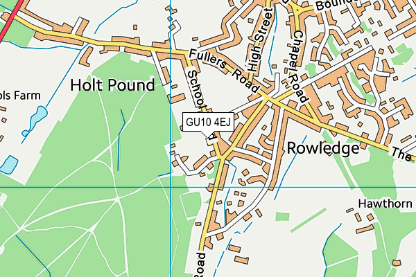 GU10 4EJ map - OS VectorMap District (Ordnance Survey)