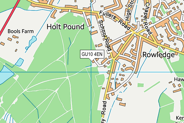 GU10 4EN map - OS VectorMap District (Ordnance Survey)