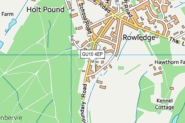 GU10 4EP map - OS VectorMap District (Ordnance Survey)