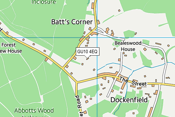 GU10 4EQ map - OS VectorMap District (Ordnance Survey)