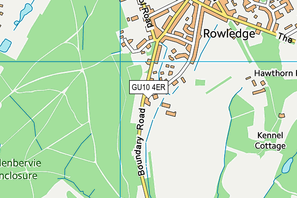 GU10 4ER map - OS VectorMap District (Ordnance Survey)