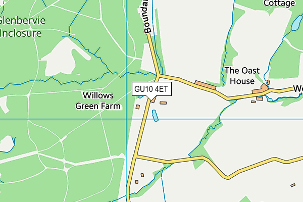 GU10 4ET map - OS VectorMap District (Ordnance Survey)