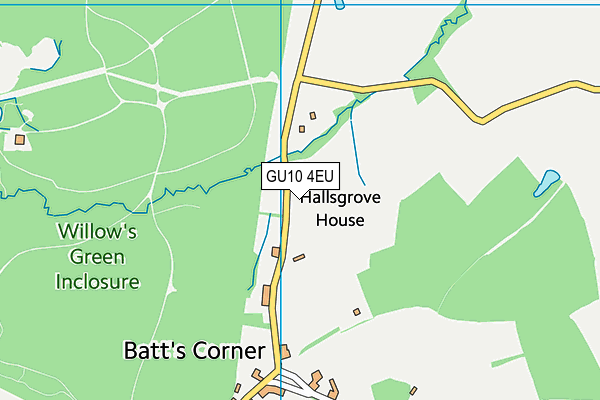 GU10 4EU map - OS VectorMap District (Ordnance Survey)