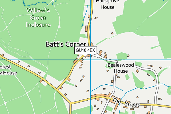 GU10 4EX map - OS VectorMap District (Ordnance Survey)