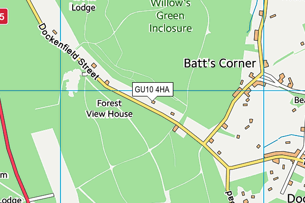 GU10 4HA map - OS VectorMap District (Ordnance Survey)