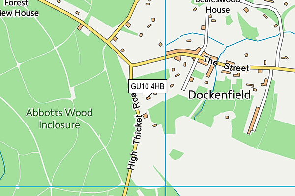 GU10 4HB map - OS VectorMap District (Ordnance Survey)