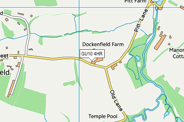 GU10 4HR map - OS VectorMap District (Ordnance Survey)