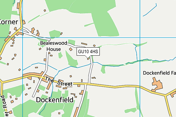 GU10 4HS map - OS VectorMap District (Ordnance Survey)