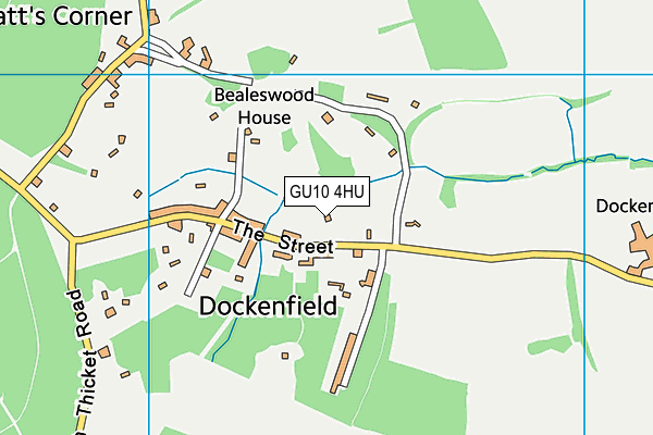 GU10 4HU map - OS VectorMap District (Ordnance Survey)