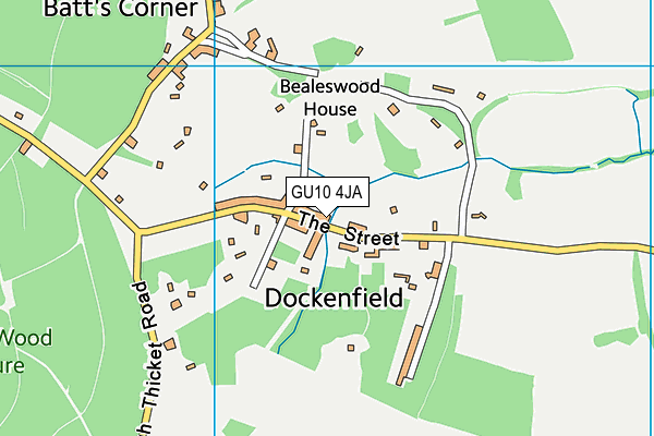 GU10 4JA map - OS VectorMap District (Ordnance Survey)