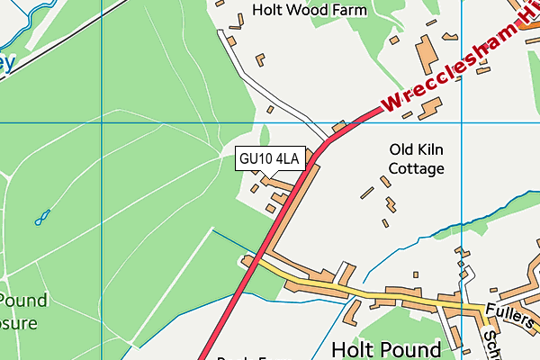 GU10 4LA map - OS VectorMap District (Ordnance Survey)