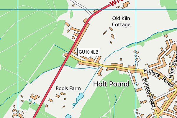 GU10 4LB map - OS VectorMap District (Ordnance Survey)