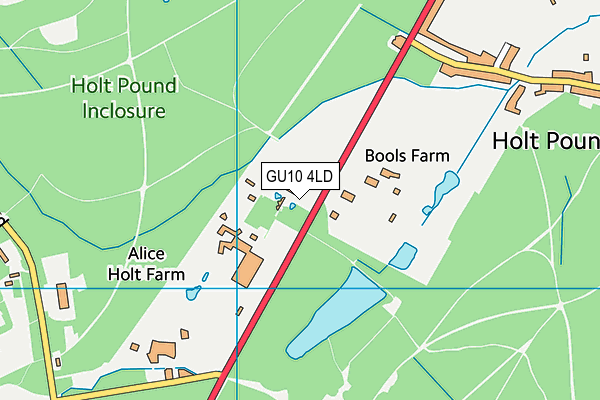 GU10 4LD map - OS VectorMap District (Ordnance Survey)