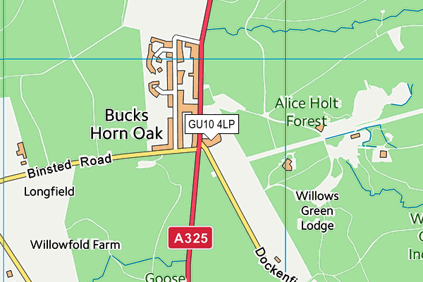 GU10 4LP map - OS VectorMap District (Ordnance Survey)