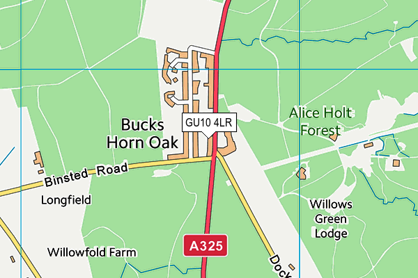 GU10 4LR map - OS VectorMap District (Ordnance Survey)