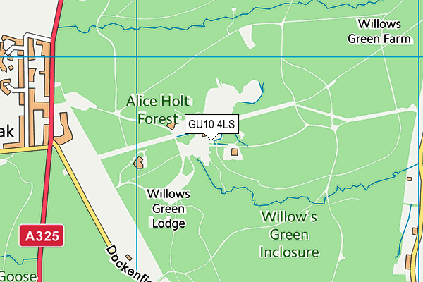 GU10 4LS map - OS VectorMap District (Ordnance Survey)