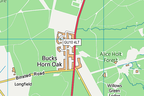 GU10 4LT map - OS VectorMap District (Ordnance Survey)