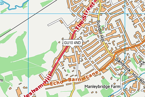 GU10 4ND map - OS VectorMap District (Ordnance Survey)