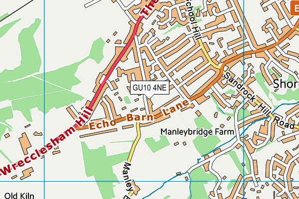 GU10 4NE map - OS VectorMap District (Ordnance Survey)