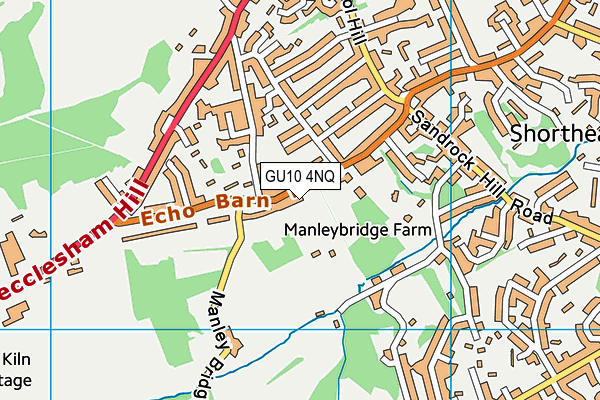 GU10 4NQ map - OS VectorMap District (Ordnance Survey)