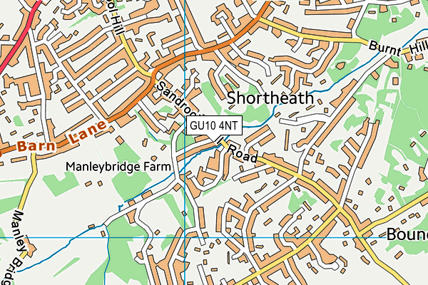 GU10 4NT map - OS VectorMap District (Ordnance Survey)