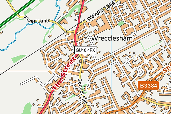 GU10 4PX map - OS VectorMap District (Ordnance Survey)