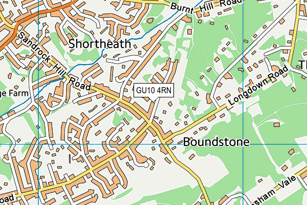 GU10 4RN map - OS VectorMap District (Ordnance Survey)