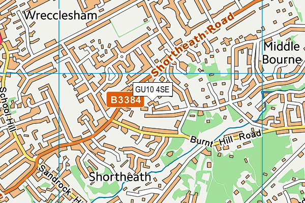 GU10 4SE map - OS VectorMap District (Ordnance Survey)