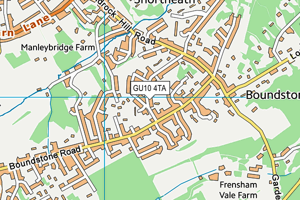 GU10 4TA map - OS VectorMap District (Ordnance Survey)