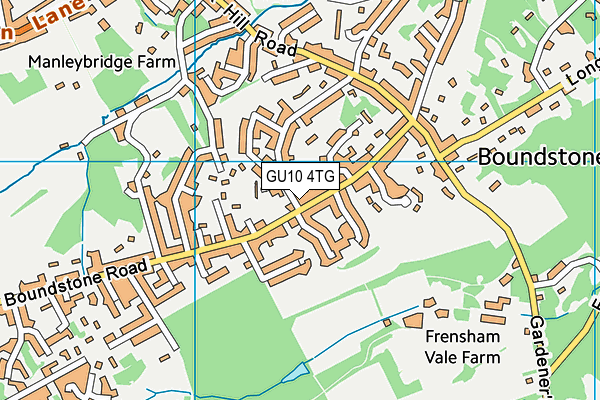 GU10 4TG map - OS VectorMap District (Ordnance Survey)