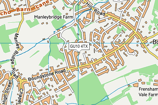 GU10 4TX map - OS VectorMap District (Ordnance Survey)