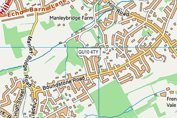 GU10 4TY map - OS VectorMap District (Ordnance Survey)