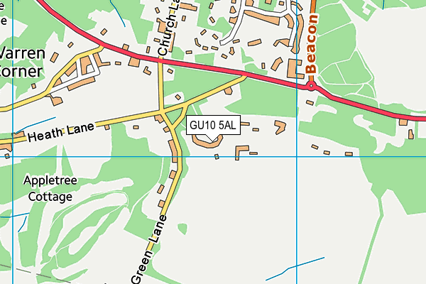 GU10 5AL map - OS VectorMap District (Ordnance Survey)