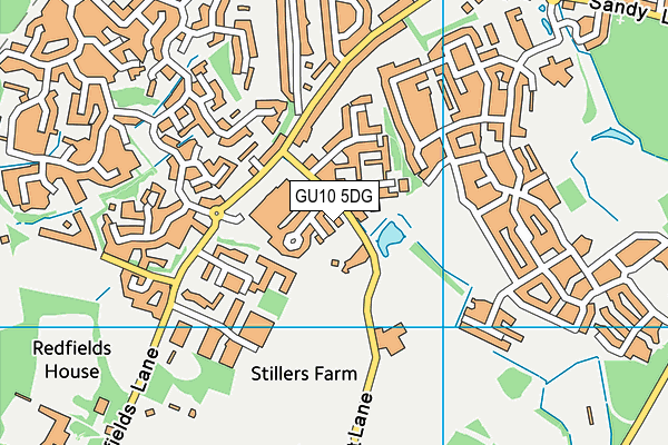 GU10 5DG map - OS VectorMap District (Ordnance Survey)