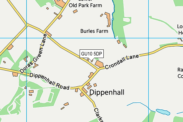 GU10 5DP map - OS VectorMap District (Ordnance Survey)