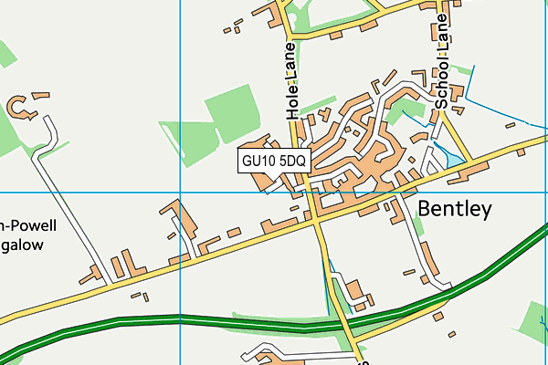 GU10 5DQ map - OS VectorMap District (Ordnance Survey)