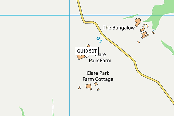 GU10 5DT map - OS VectorMap District (Ordnance Survey)