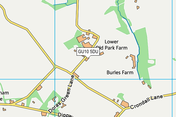 GU10 5DU map - OS VectorMap District (Ordnance Survey)