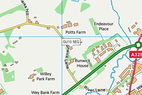 GU10 5EG map - OS VectorMap District (Ordnance Survey)