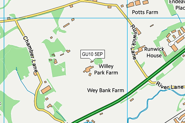 GU10 5EP map - OS VectorMap District (Ordnance Survey)