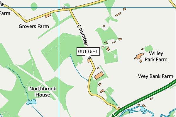 GU10 5ET map - OS VectorMap District (Ordnance Survey)