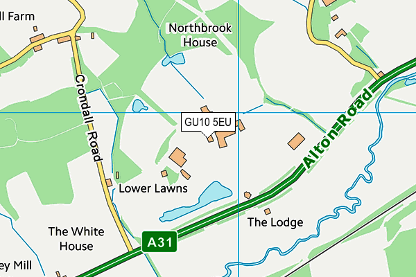 GU10 5EU map - OS VectorMap District (Ordnance Survey)