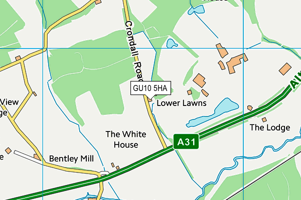 GU10 5HA map - OS VectorMap District (Ordnance Survey)