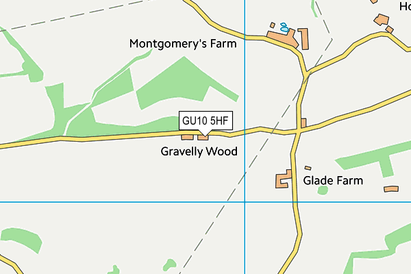 GU10 5HF map - OS VectorMap District (Ordnance Survey)