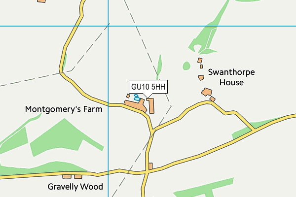 GU10 5HH map - OS VectorMap District (Ordnance Survey)