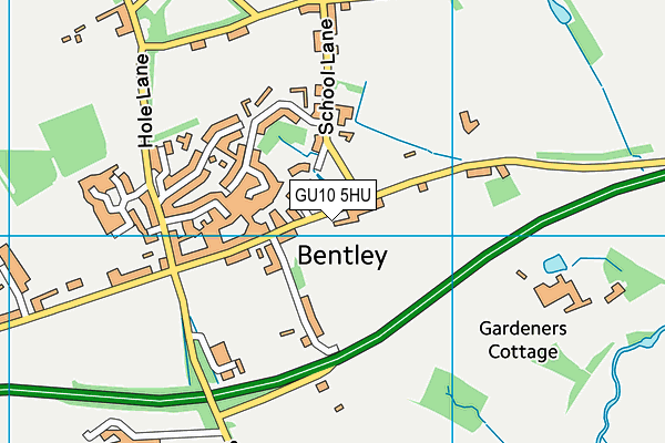 GU10 5HU map - OS VectorMap District (Ordnance Survey)