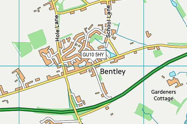 GU10 5HY map - OS VectorMap District (Ordnance Survey)