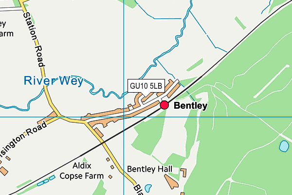 GU10 5LB map - OS VectorMap District (Ordnance Survey)