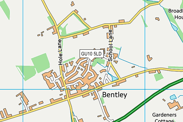 GU10 5LD map - OS VectorMap District (Ordnance Survey)