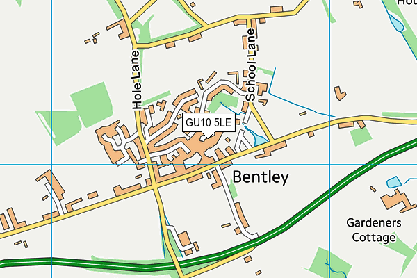 GU10 5LE map - OS VectorMap District (Ordnance Survey)